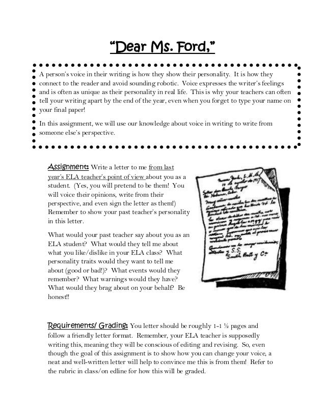 Do assignment me letter