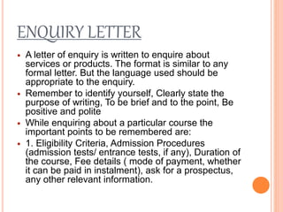 Letter writing | PPTX