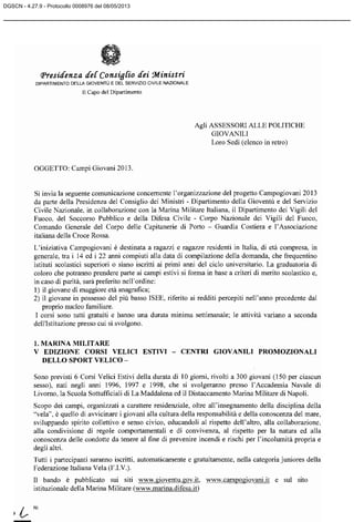 DGSCN - 4.27.9 - Protocollo 0008976 del 08/05/2013
 