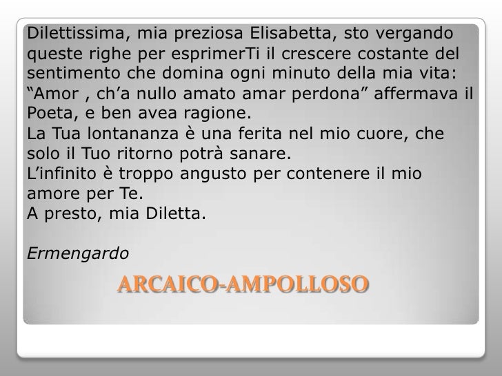 Lettera D Amore