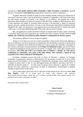 Lettera sollecito di pagamento