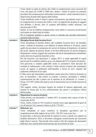 Lettera fiscale aprile 2017