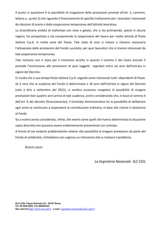 Esempio di lettera liberatoria