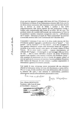 Lettera Napolitano 2