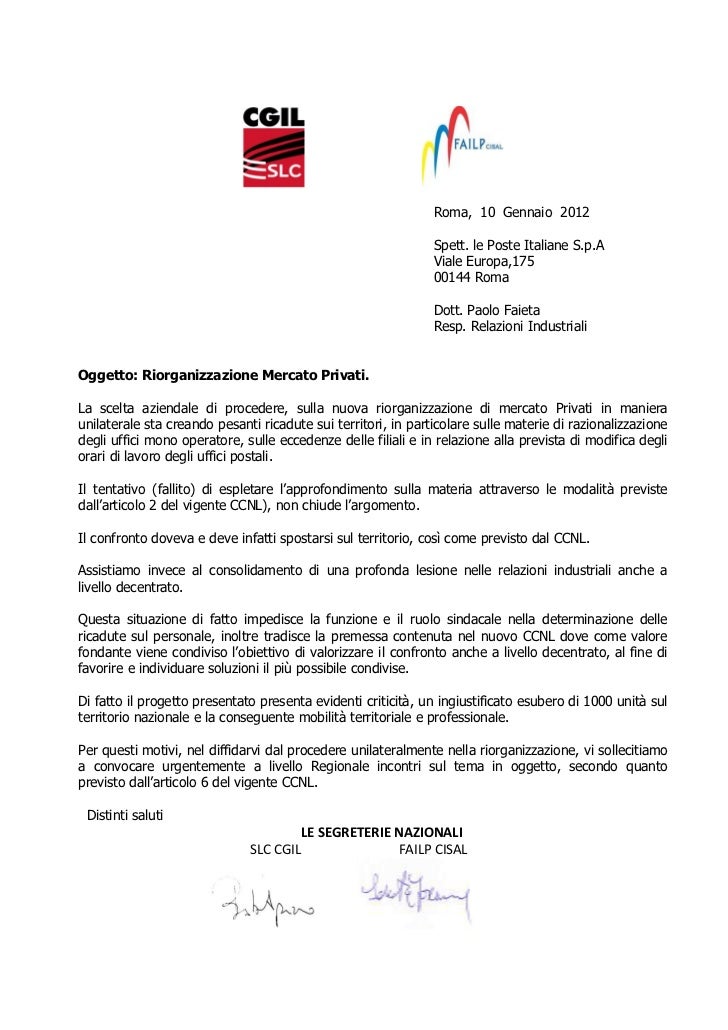 Lettera commerciale aumenti prezzi