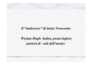 Inizio Presentation.pdf Letteratura inizio '900_ Prof. Zenoni | PDF