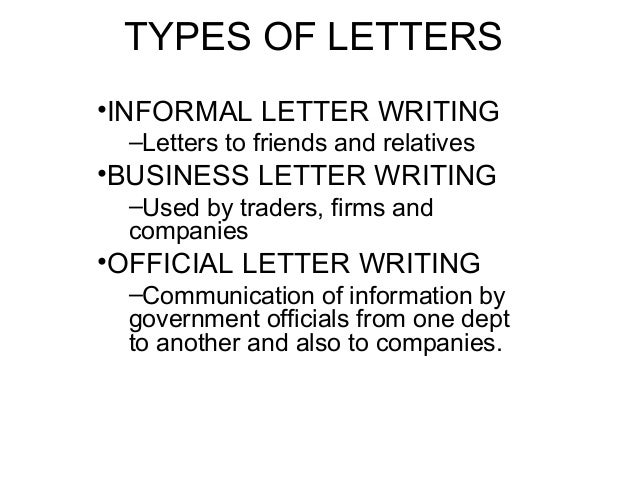 Type of writing formats