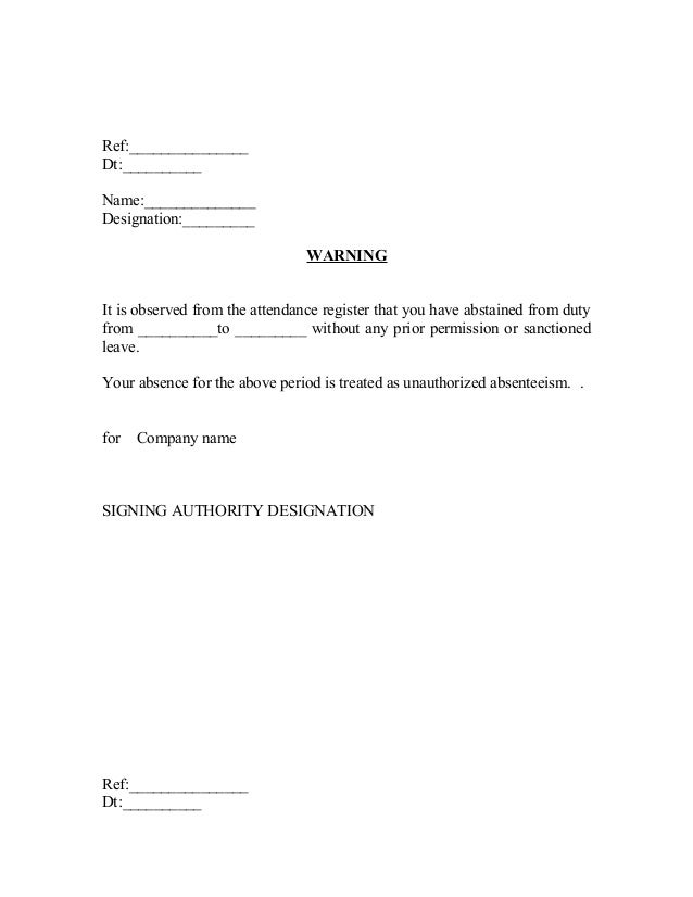 Letter for absenteeism_507