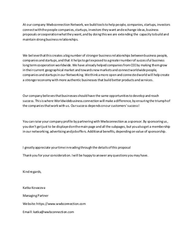 Letter for Investors Letter for Investors