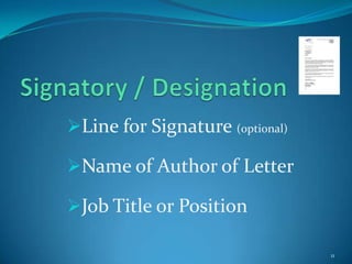 Line for Signature (optional)

Name of Author of Letter

Job Title or Position

                                 11
 