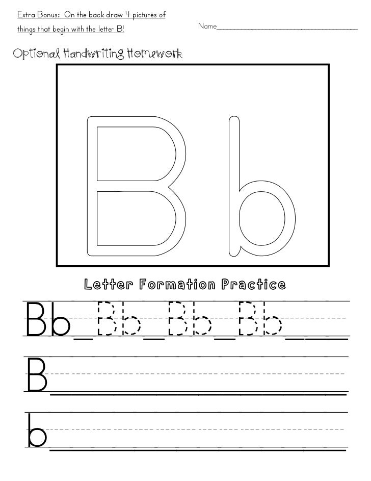 Letter formation practice
