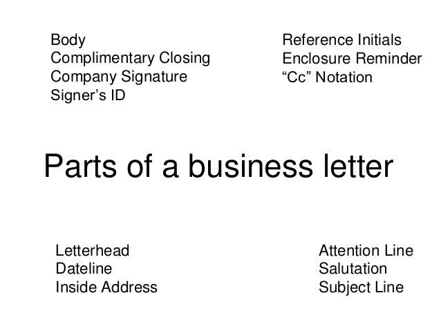 letter format cc line