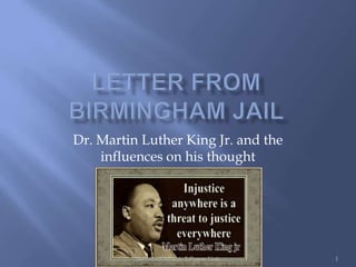 Dr. Martin Luther King Jr. and the
    influences on his thought




          Bertolino--Mosaic 2-Power Unit   1
 