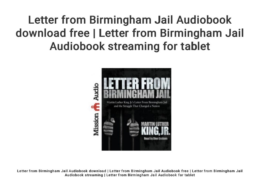 Letter from Birmingham Jail Audiobook download free Letter from
