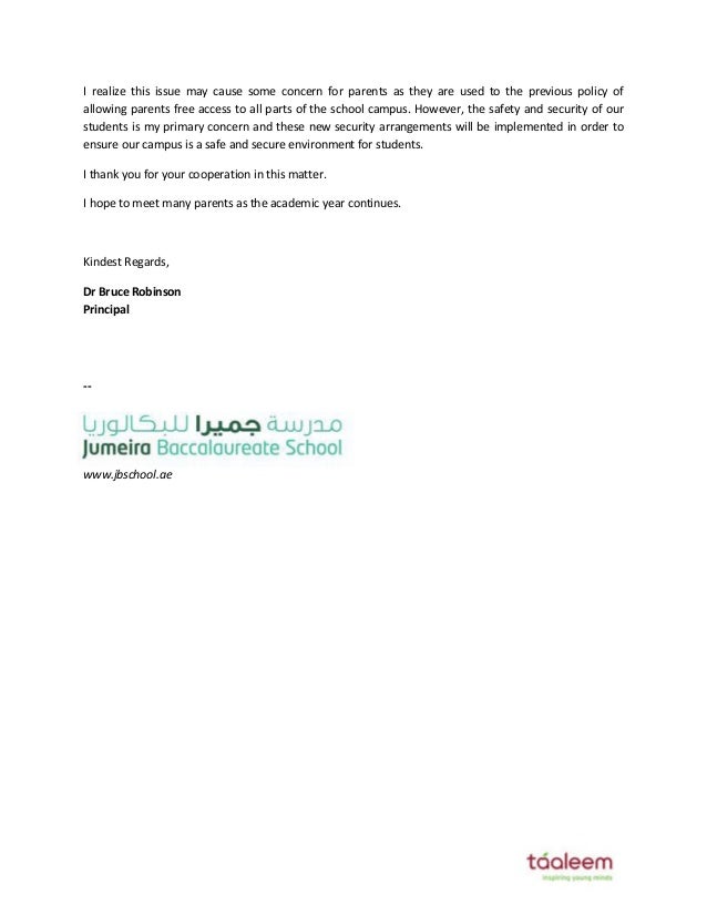 Letters Of Concern To Parents Letters Of Concern To Parents