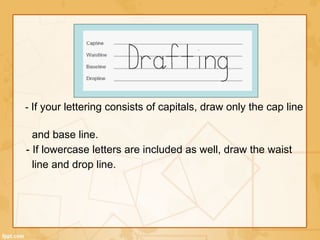ENGINEERING DRAWING ( LESSON IN LETTERING) | PPTX