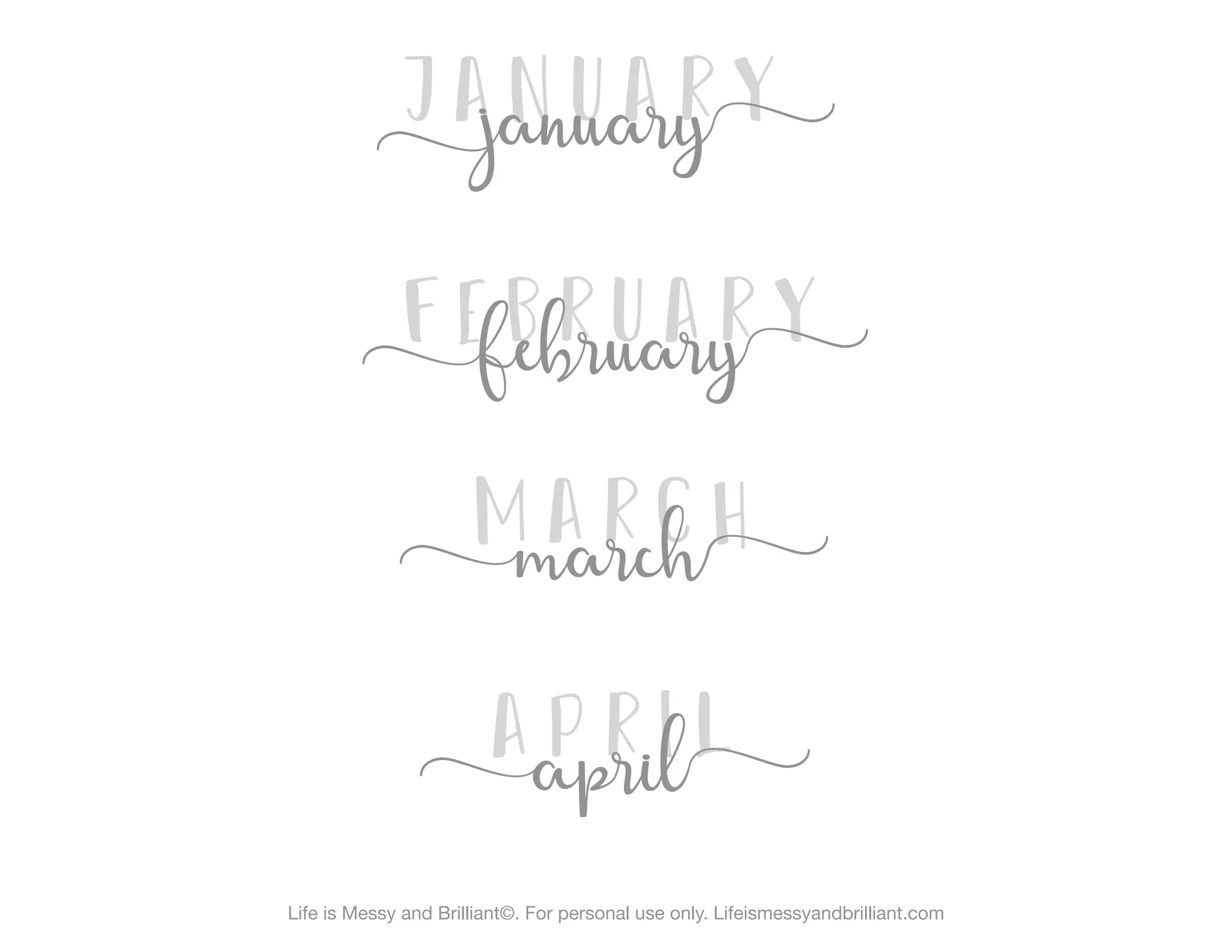 Lettering bullet journal printable | PPT