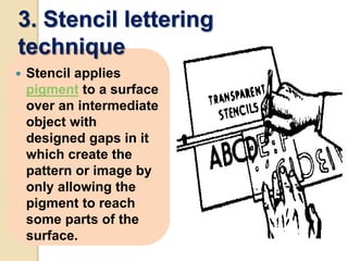 Lettering Techniques | PPTX