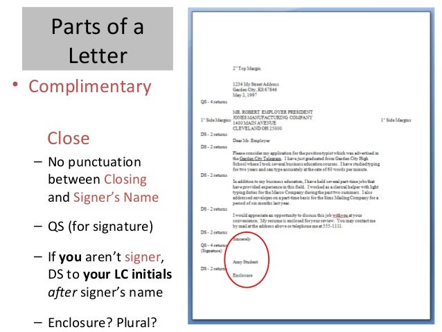 business letter how many spaces between each part parts of block letter with student notes business letter how many spaces between each part parts of block letter with student notes