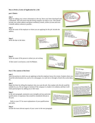 Letter of application-Example | DOC