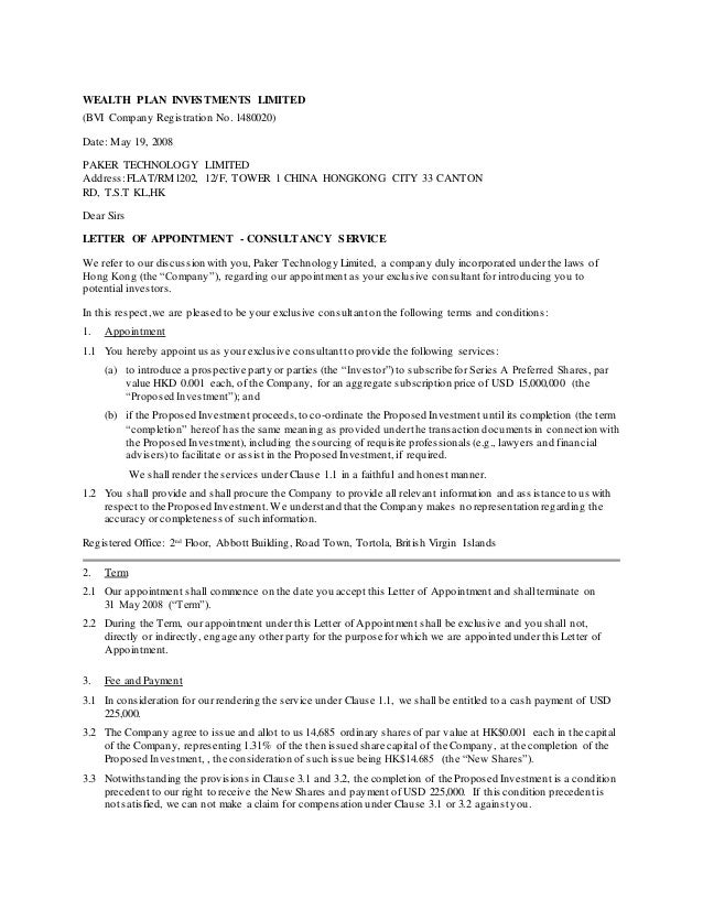 general appointment letter sle architects appointment letter sle 28 images general general appointment letter sle architects appointment letter sle 28 images general