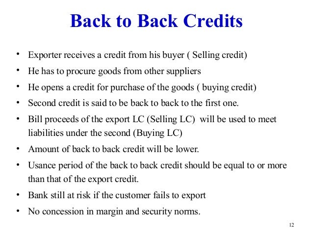 Letter Of Credit