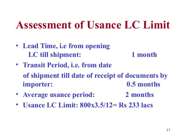 letter of credit letter of credit