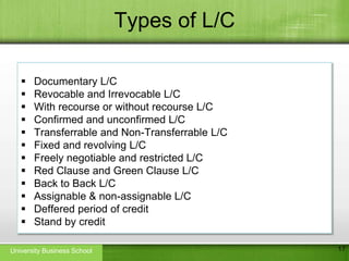 Letter of credit | PPT