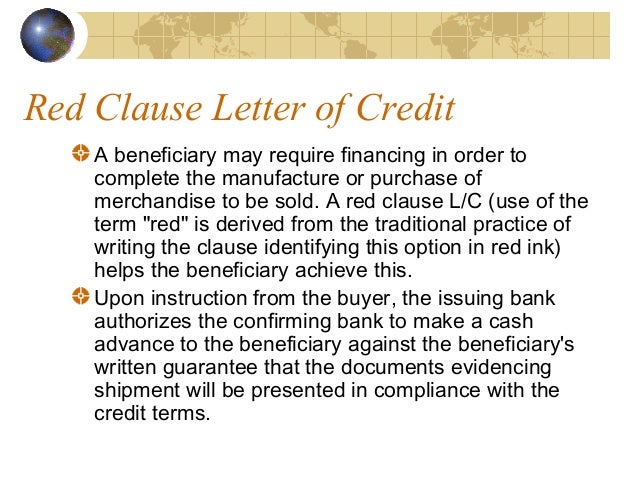 Letter Of Credit