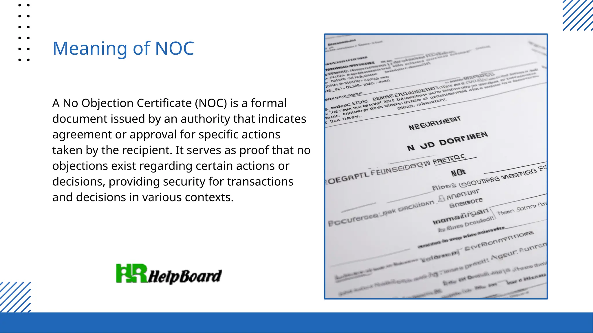 Letter of No Objection, NOC Letter, No Objection Certificate | PPTX
