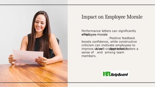 Letter of Performance, Performance Letter Sample | PPTX