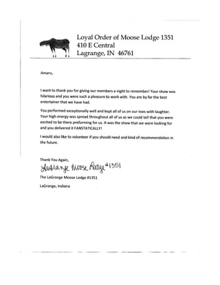 Letter Of Rec From Lodge