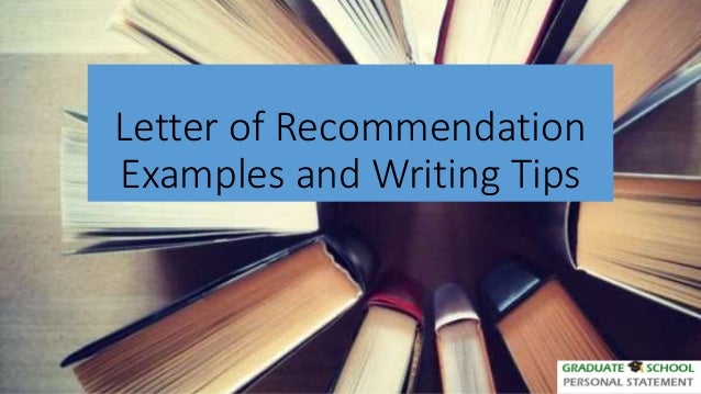Letter Of Re Mendation Examples And Writing Tips
