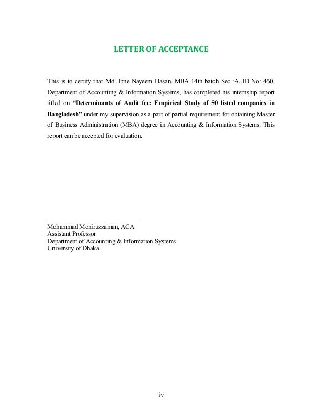 Letter of transmittal