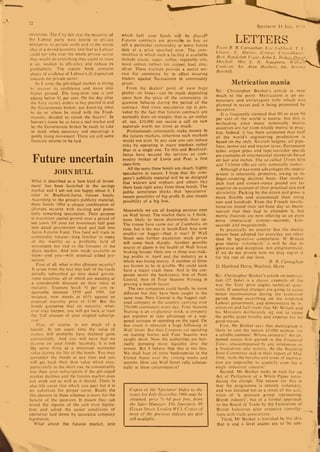 Letter on metrication (1970)