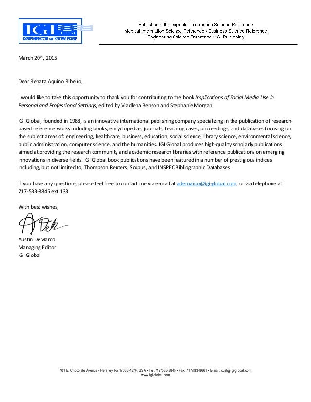 letter recognition igi global publication letter of recognition