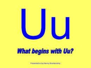 English Alphabet with words
