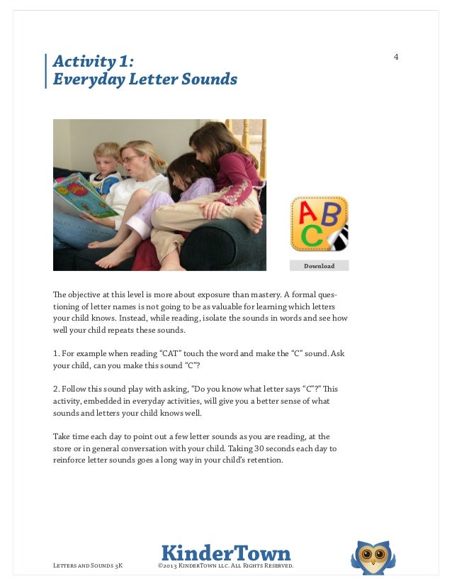 Letters and sounds 3K Letters and sounds 3K