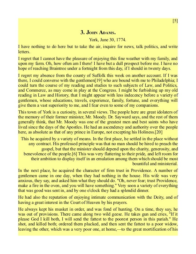 Letters Between John and Abigail Adams During the American Revolution Letters Between John and Abigail Adams During the American Revolution