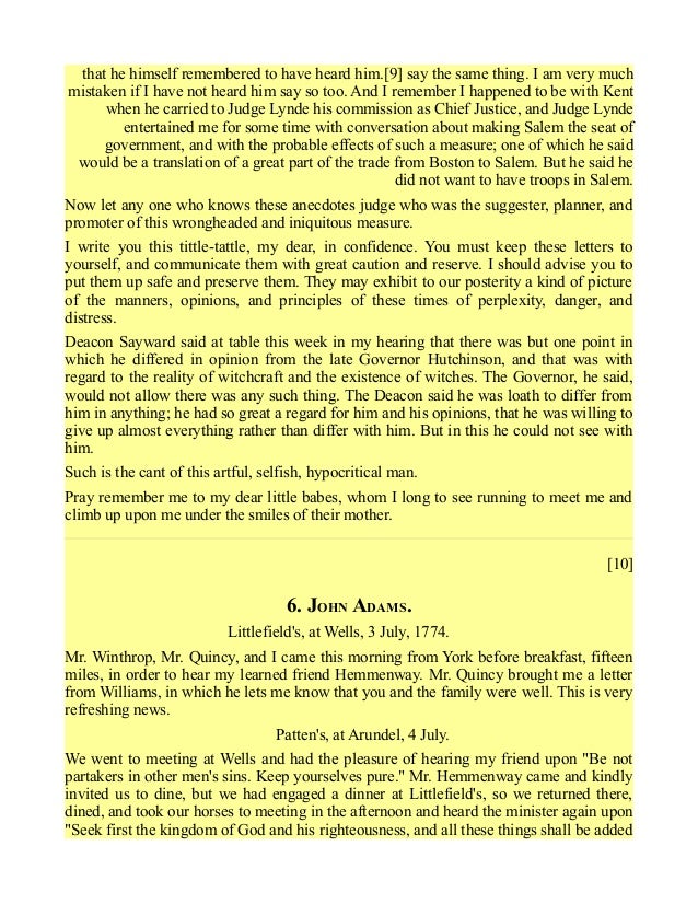 letters between john and abigail adams during the american revolution abigail adams letter to john quincy adams