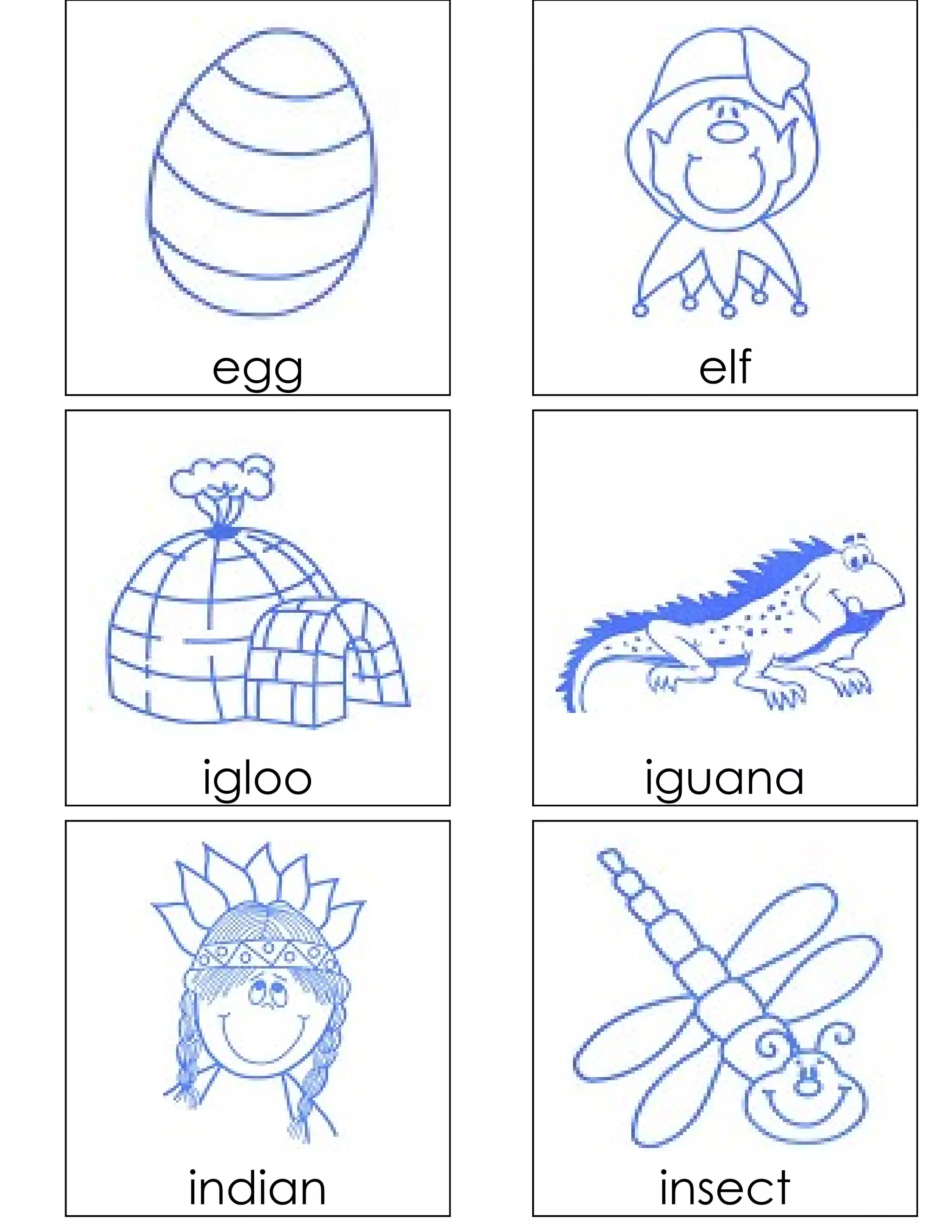 egg       elf




igloo    iguana




indian   insect
 