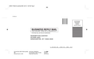 Box Mail Slip Example Letter slip | PDF