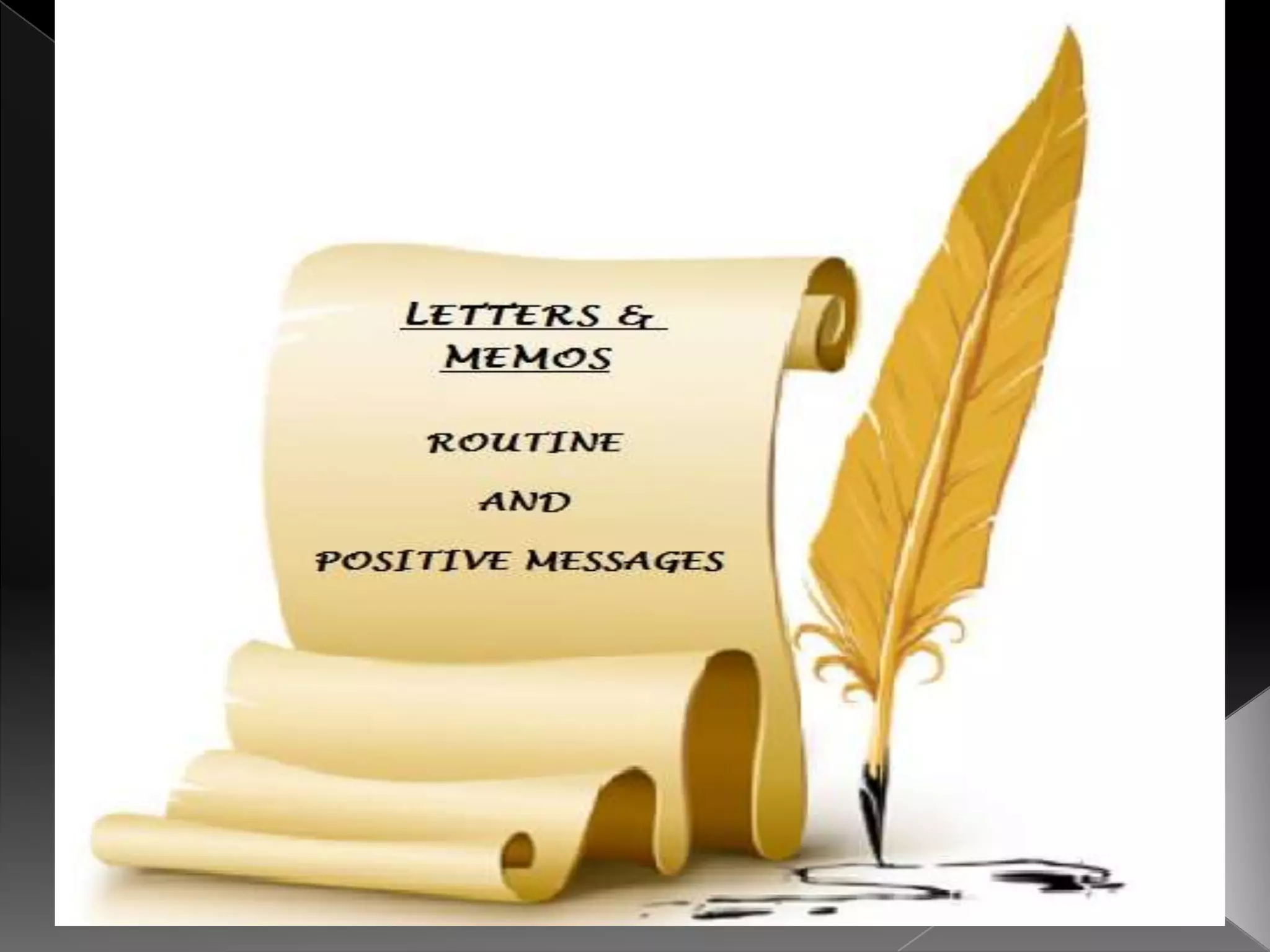 Letters & memos presentation | PPT