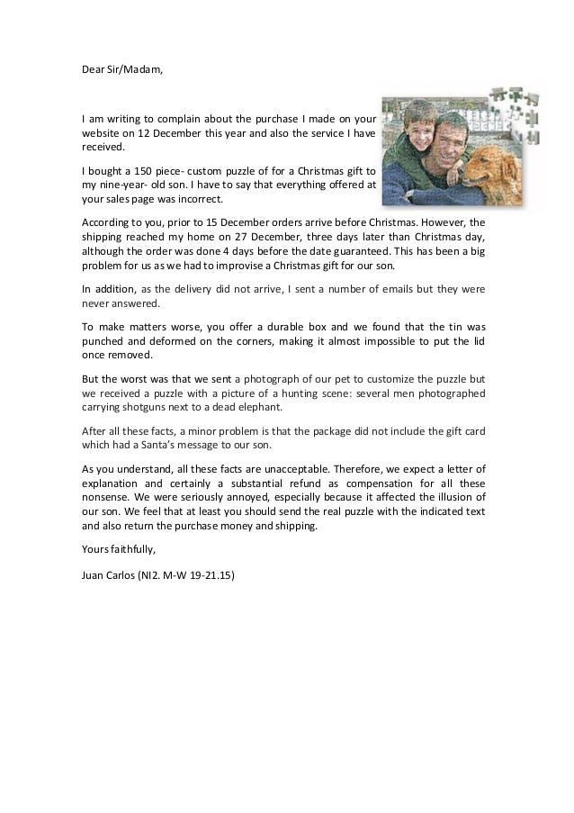 a letter of complaint example awesome collection of example of a sample letter of complaint for poor service