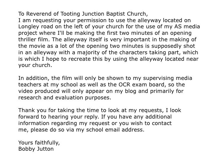 request letter for asking permission