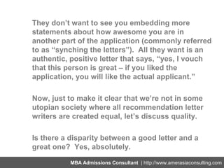 Letters of recommendation | PPT