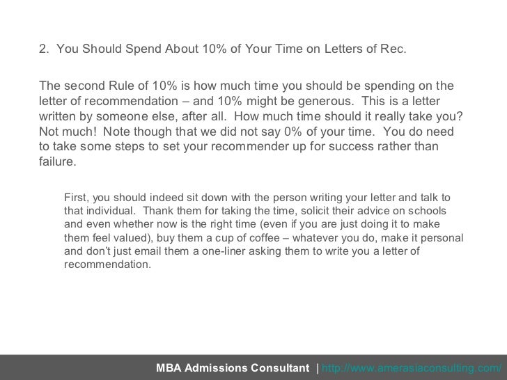 letters of recommendation the rule of 10 how much time for a letter of recommendation