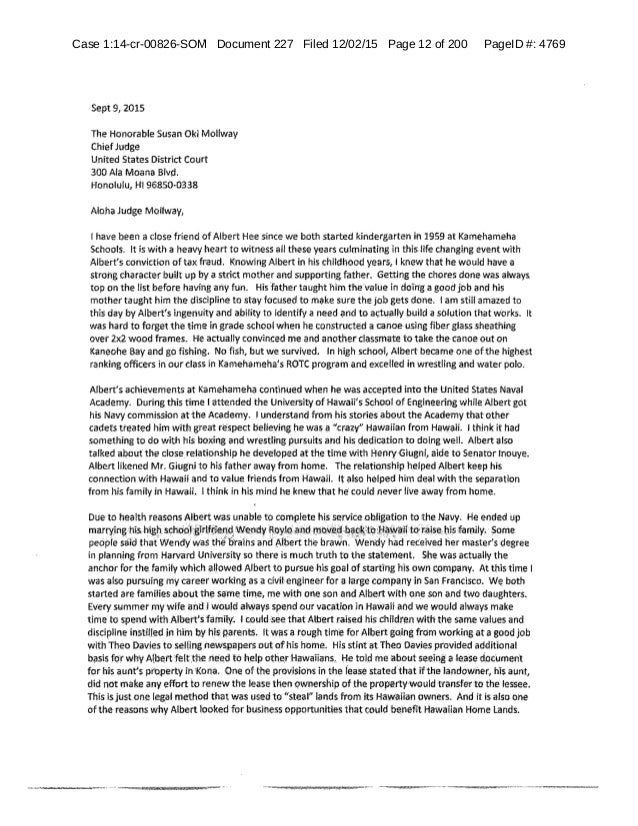 Sample Character Letter To Judge Before Sentencing : Sample Letter Of ...