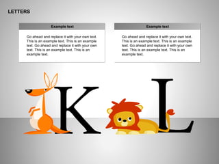 ё
LETTERS
Go ahead and replace it with your own text.
This is an example text. This is an example
text. Go ahead and replace it with your own
text. This is an example text. This is an
example text.
Example text
Go ahead and replace it with your own text.
This is an example text. This is an example
text. Go ahead and replace it with your own
text. This is an example text. This is an
example text.
Example text
 