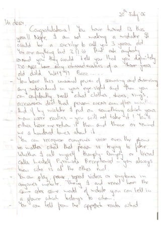 Letter To Aaryana 2006